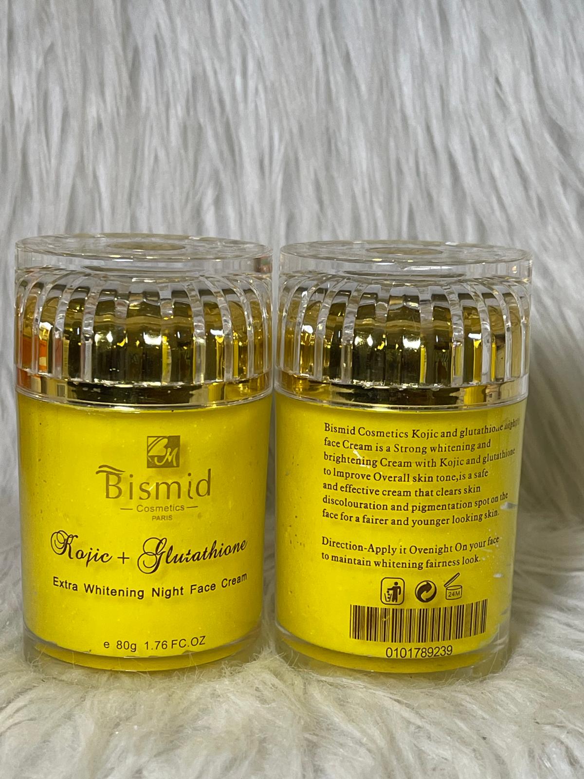 BISMID CREME DE VISAGE KOJIC GLUTATHIONE ULTRA ECLAIRCISSANTE ANTI IMPERFECTION 80G