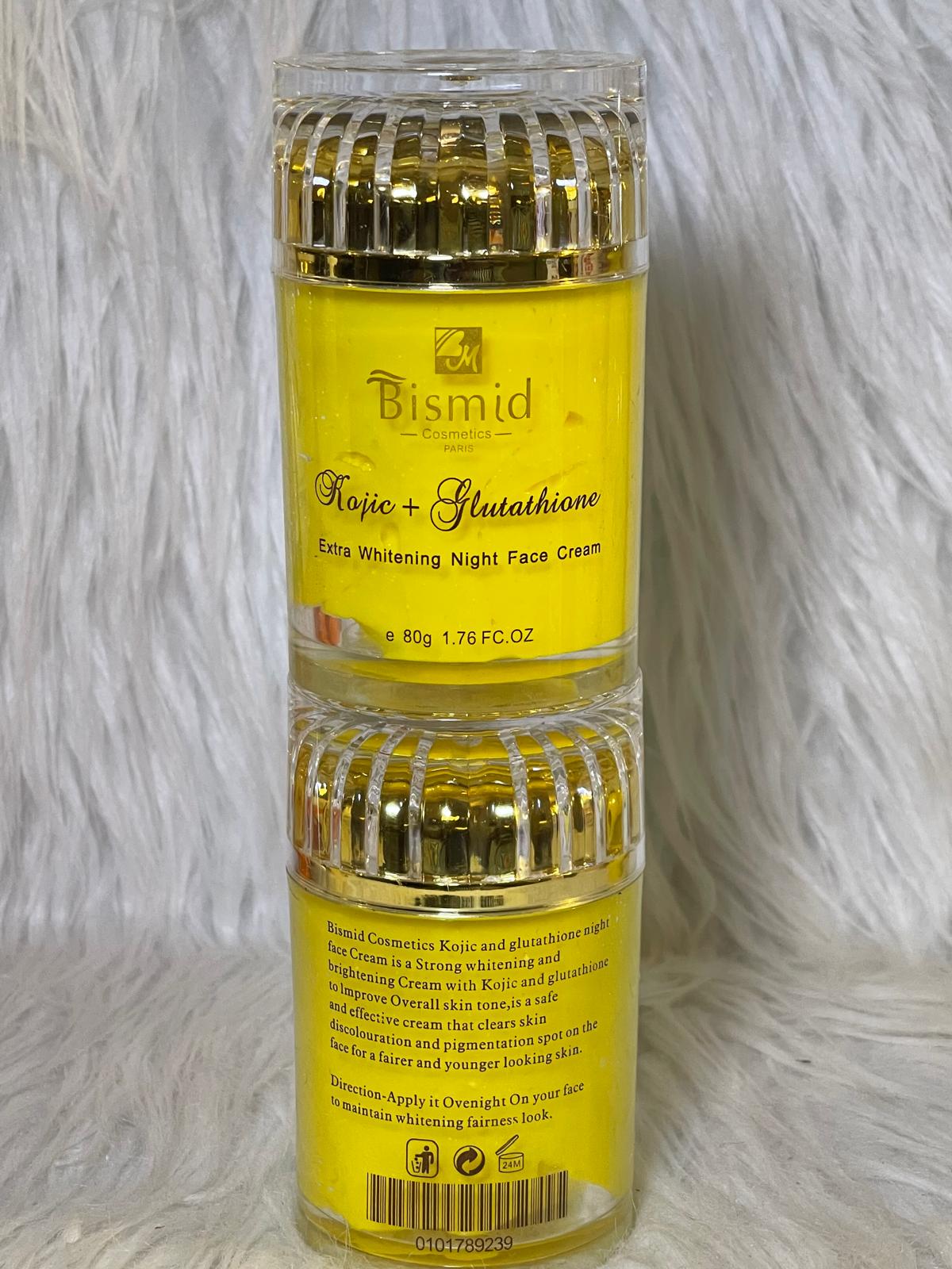 BISMID CREME DE VISAGE KOJIC GLUTATHIONE ULTRA ECLAIRCISSANTE ANTI IMPERFECTION 80G