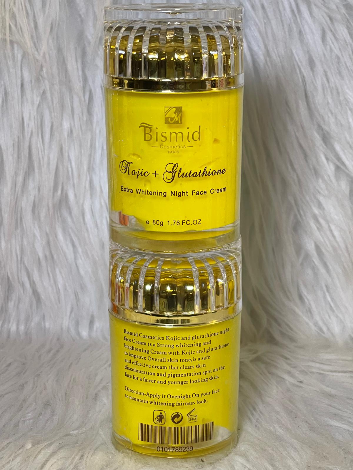 BISMID CREME DE VISAGE KOJIC GLUTATHIONE ULTRA ECLAIRCISSANTE ANTI IMPERFECTION 80G