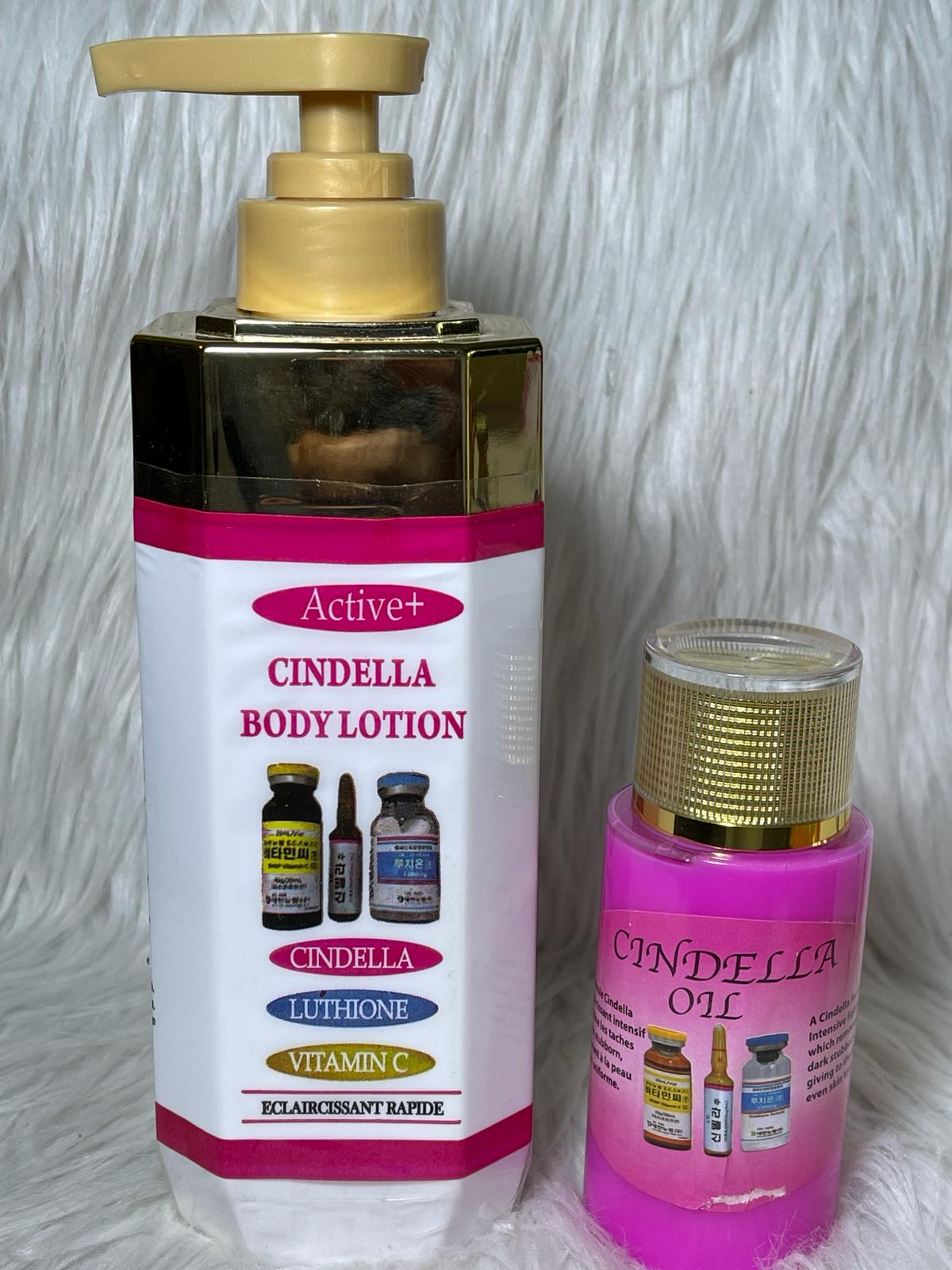 CINDELLA DUO ULTRA BLANCHISSANT LAIT CORPOREL ET HUILE ANTI IMPERFECTION ZERO TACHES