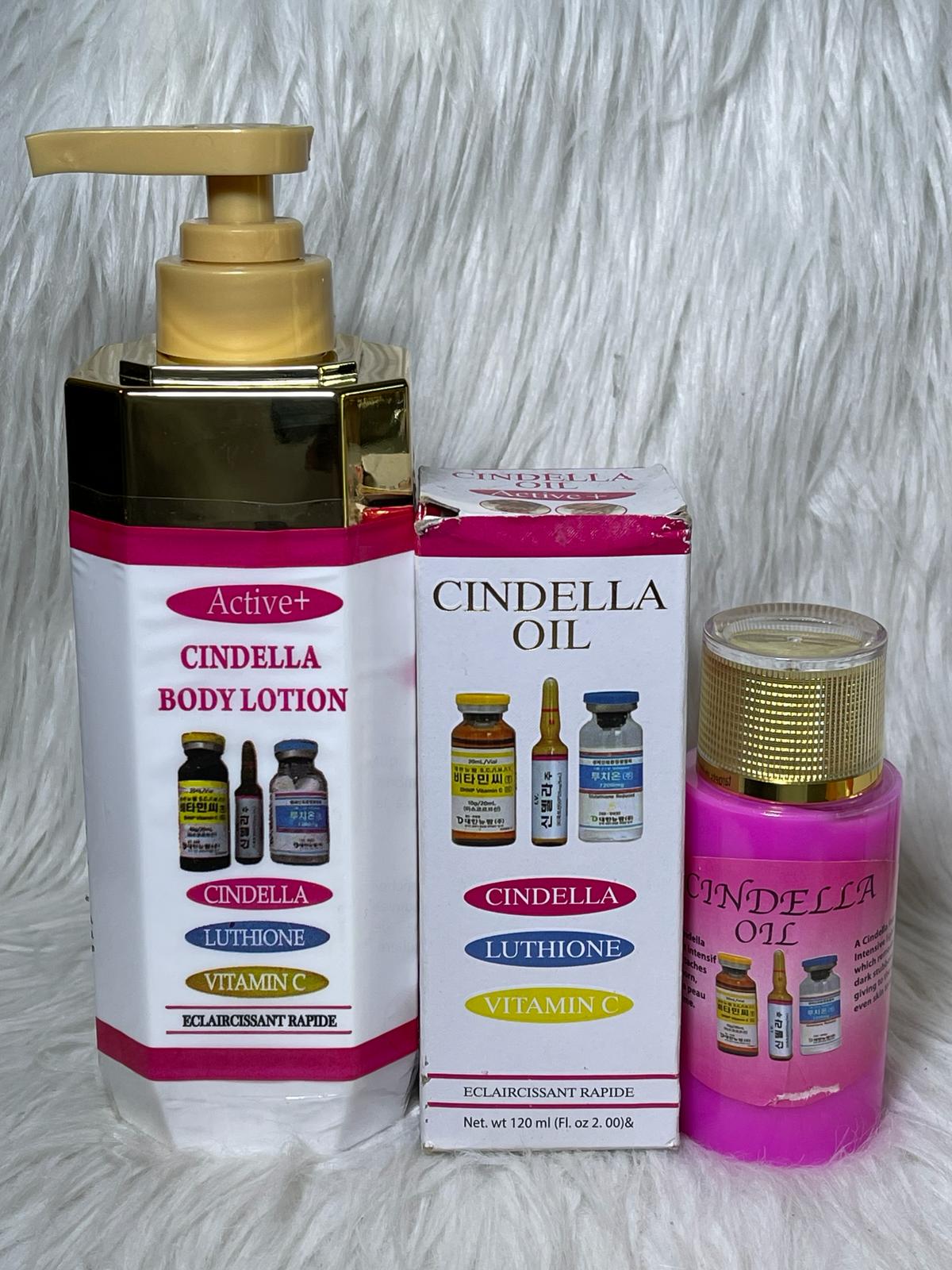 CINDELLA DUO ULTRA BLANCHISSANT LAIT CORPOREL ET HUILE ANTI IMPERFECTION ZERO TACHES