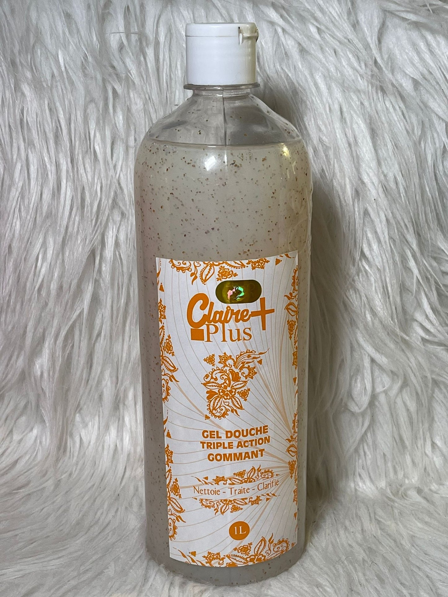 CLAIRE PLUS GEL DE DOUCHE ULTRA BLANCHISSANT EXFOLIANT GOMMANT 1000ML