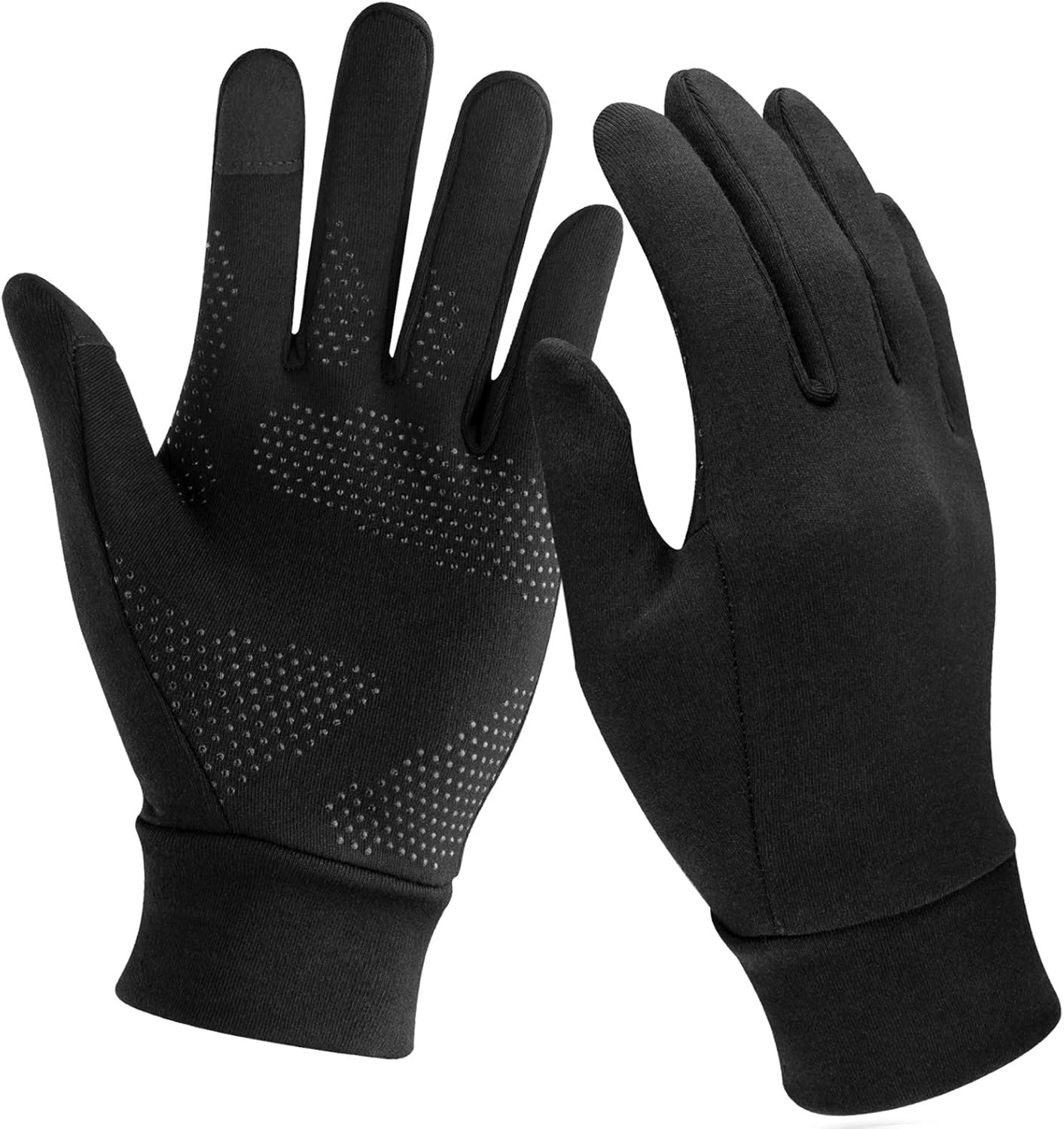 Unigear Gants Doublure Chauffants, sous Gants à Écran Tactile Gants de Cyclisme Gants de Course à Pied Coupe-Vent Respirant Antidérapant Idéal pour Vélo Exercice Sport Running Ski Snowboard Moto