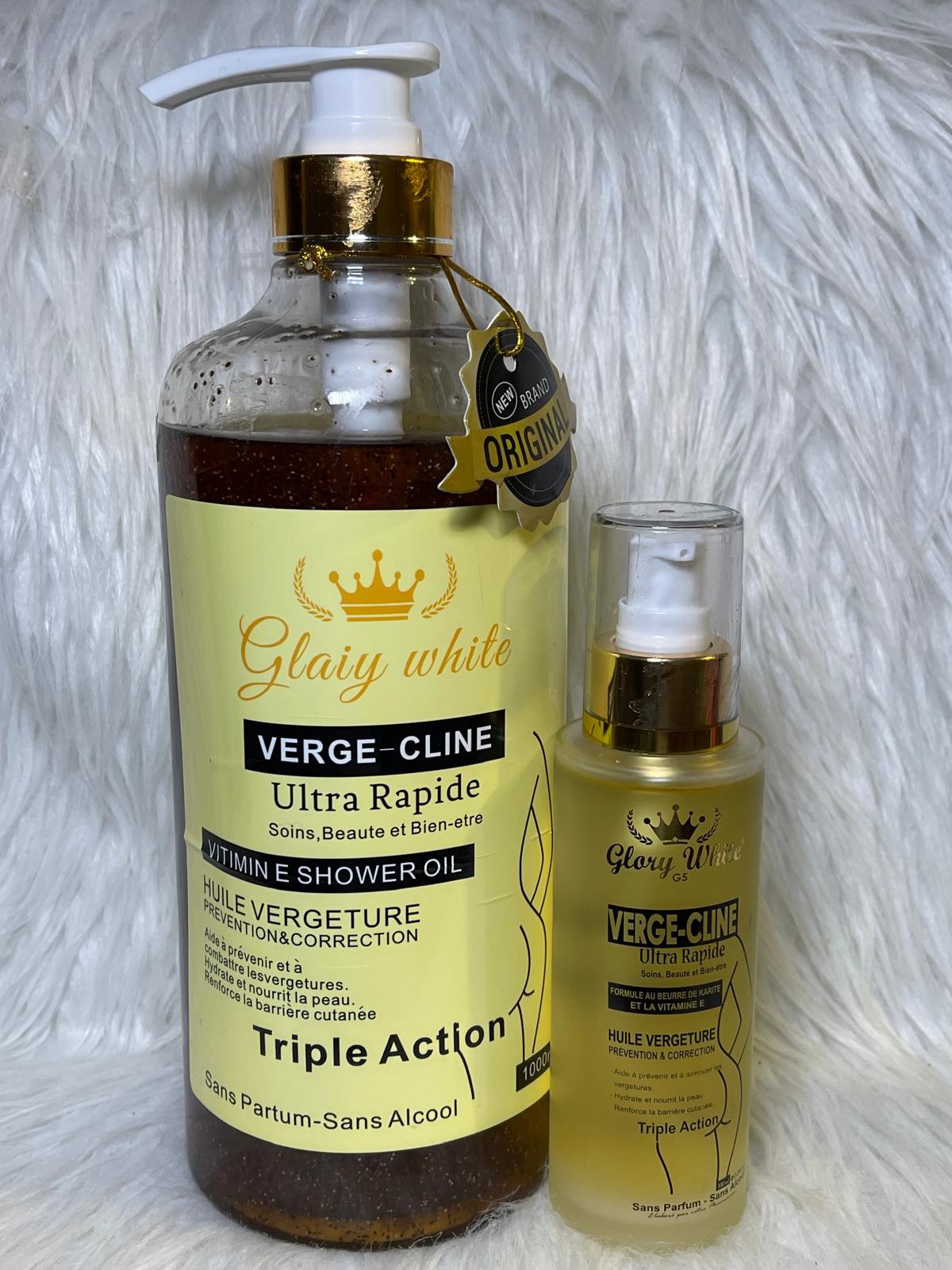 VERGE CLINE HUILE VERGETURE ULTRA RAPIDE PREVIEN ET TRAITE LES VERGETURES ET TACHES