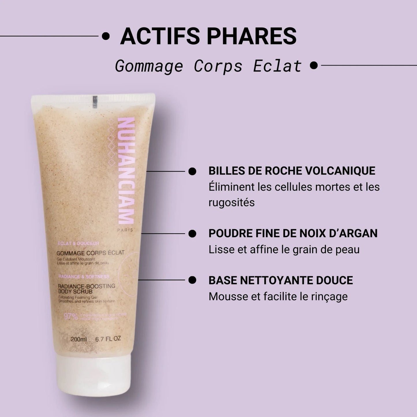 NUHANCIAM GOMMAGE CORPS ÉCLAT Éclat & Douceur