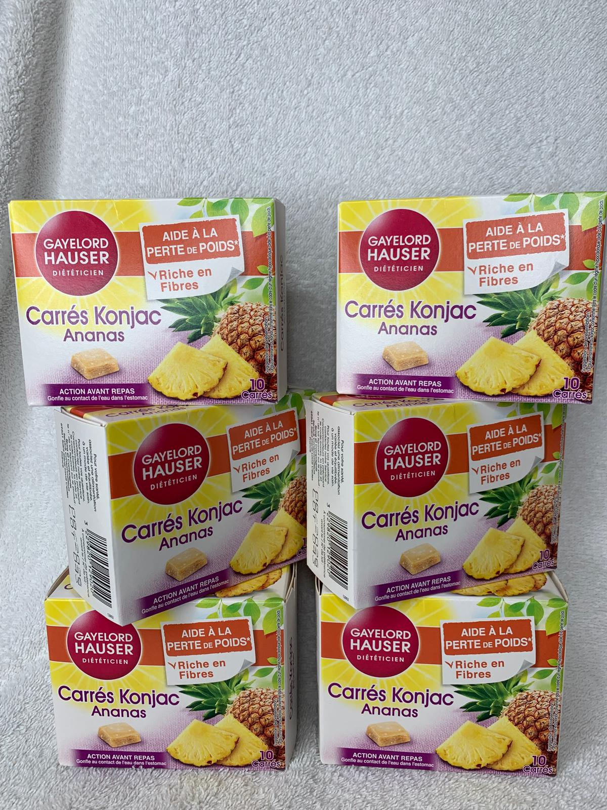 Carrés coupe faim ananas GAYELORD HAUSER 10 unités 100g