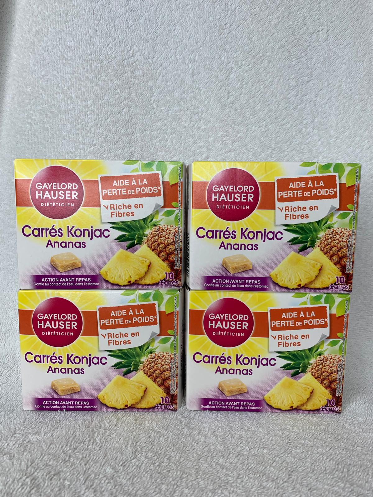 Carrés coupe faim ananas GAYELORD HAUSER 10 unités 100g