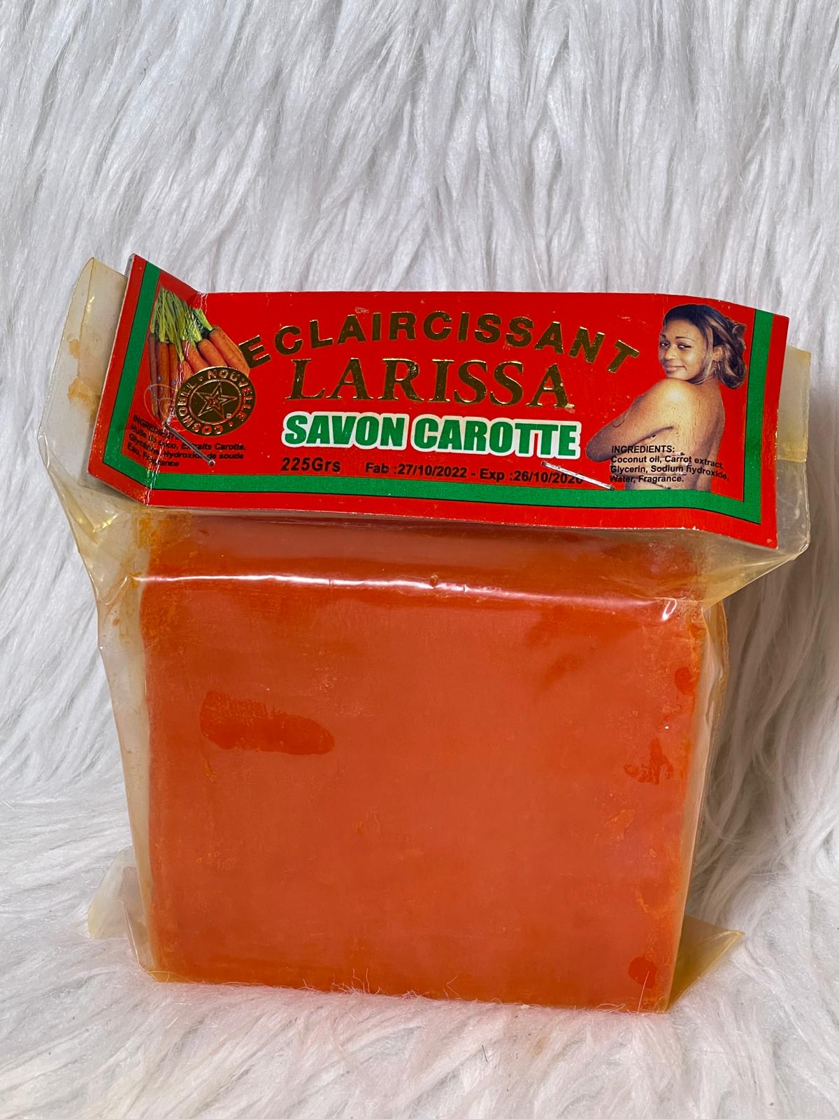 Larissa lait corporel ultra éclaircissant unifiant anti imperfection et le savon Larissa Lemon