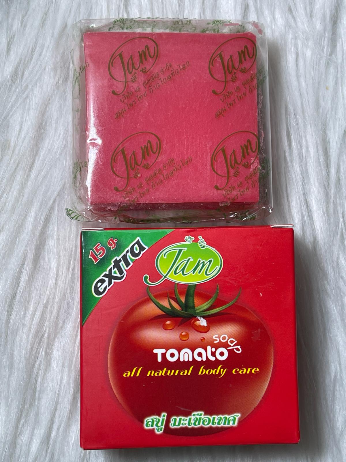 SAVON TOMATE JAM ULTRA ÉCLAIRCISSANT ANTI IMPERCTION ACNÉS TACHES MELASMA FARD MANIRE ROUGEUR ACTION RAPIDE