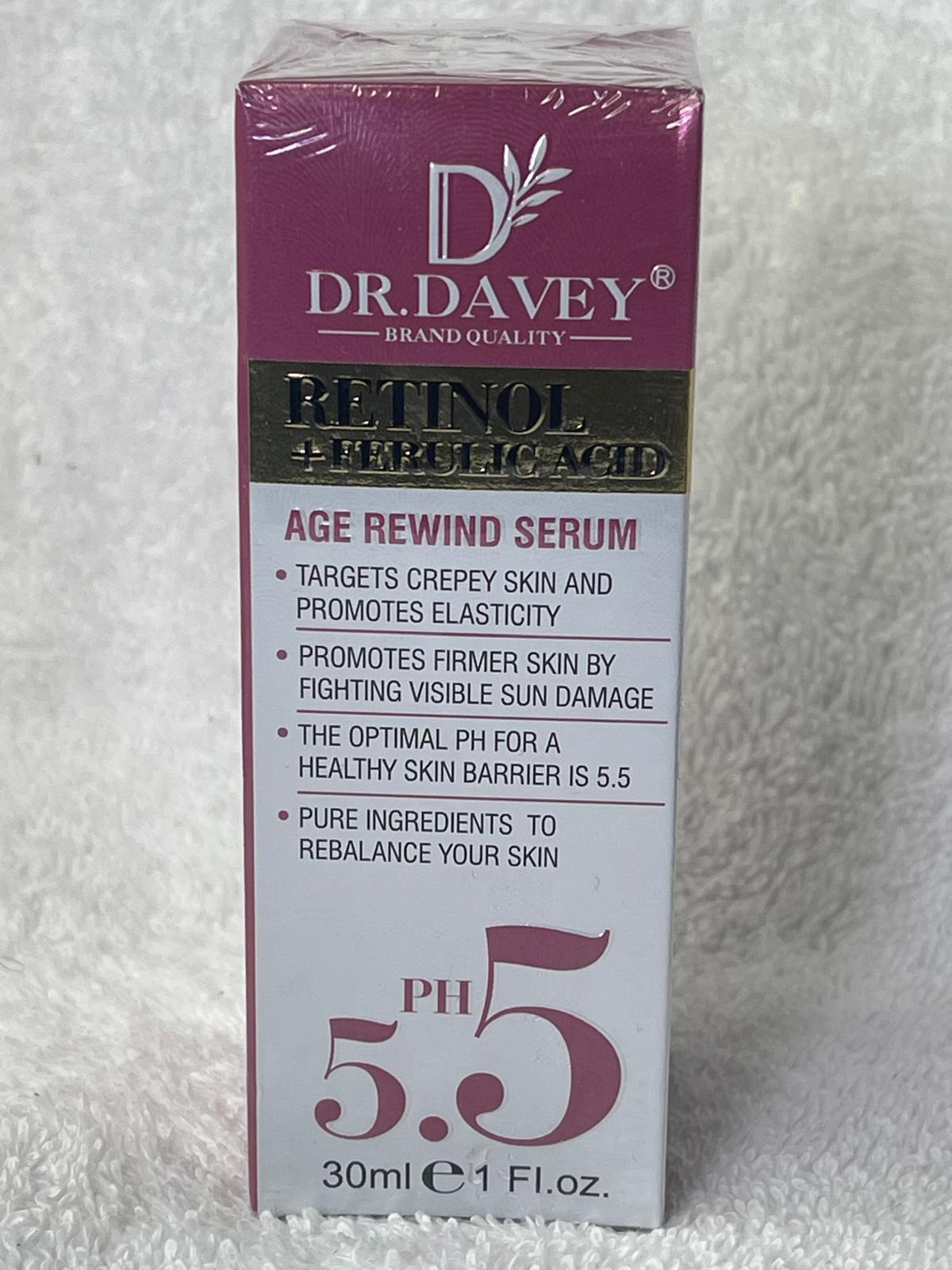 DR. DAVEY SERUM RETINOL FERULIC ACID 30ML REPARE UNIFIE CORRIGE , ANTI AGE ANTI RIDE