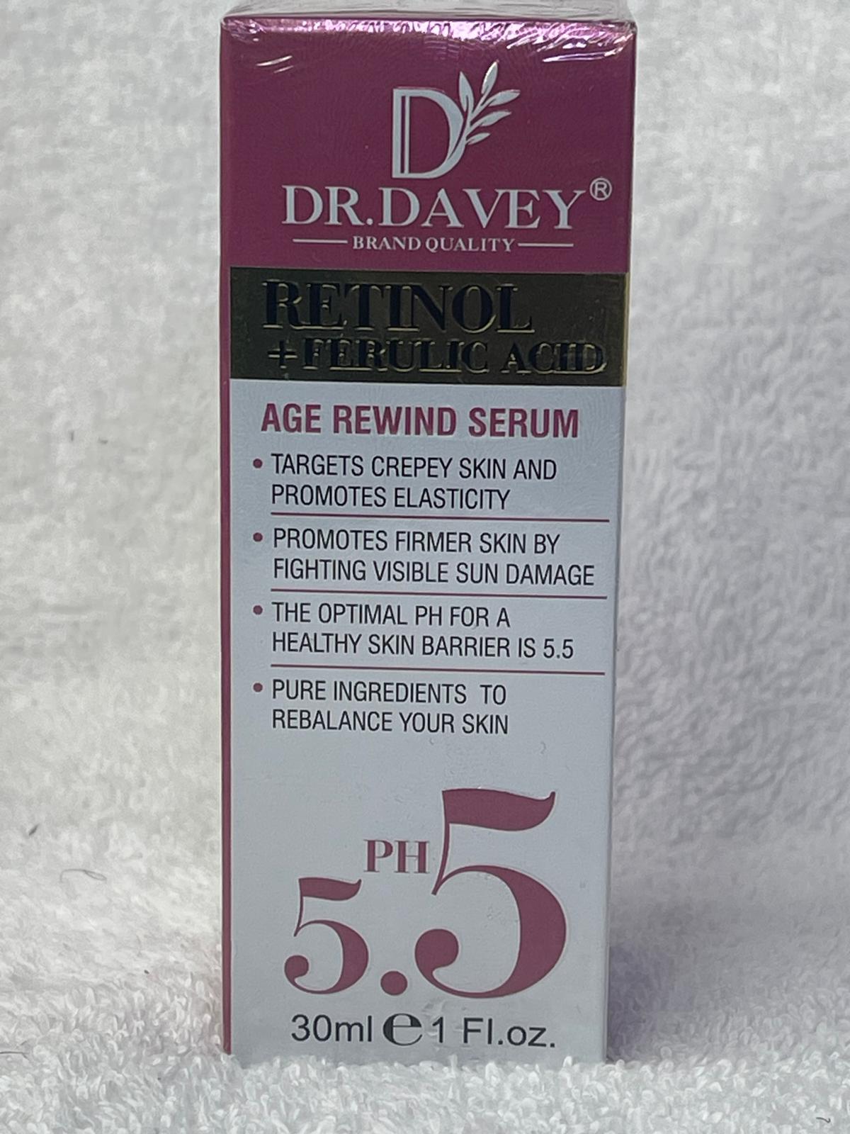 DR. DAVEY SERUM RETINOL FERULIC ACID 30ML REPARE UNIFIE CORRIGE , ANTI AGE ANTI RIDE