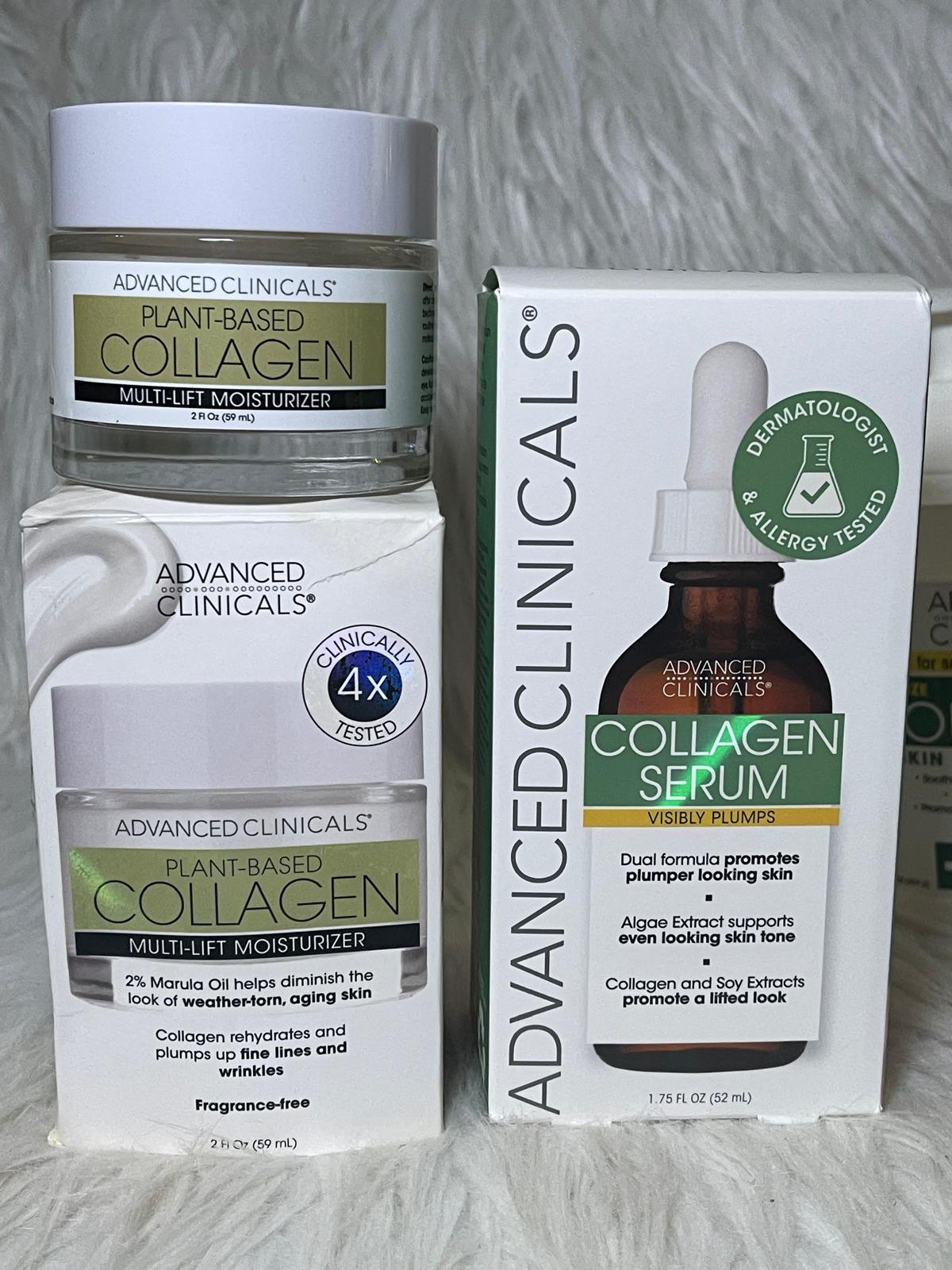ADVANCED CLINICALS SOINS CORPOREL ET VISAGE À LA COLLAGÈNE ULTRA ÉCLAIRCISSANTE ANTI IMPERFECTION ANTI RIDE ANTI ÂGE