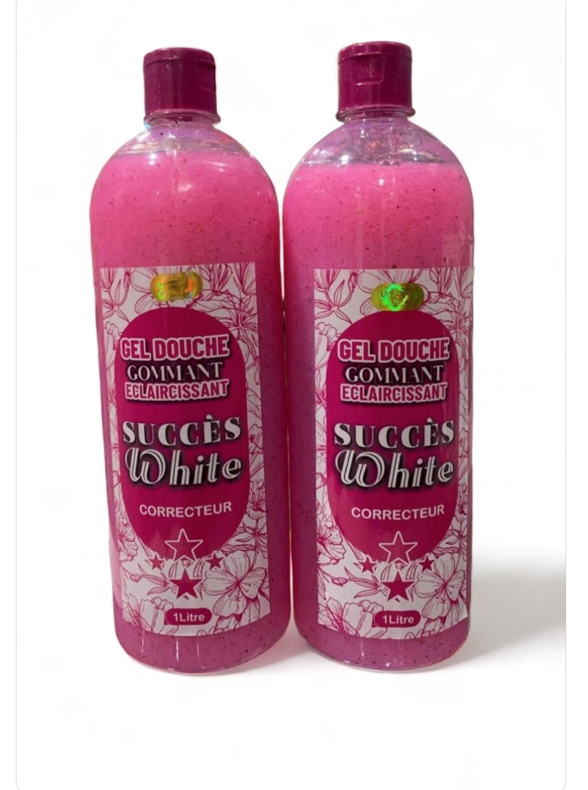 Success white Gel de douche ultra blanchissant anti imperfection exfoliant gommant 1000ML