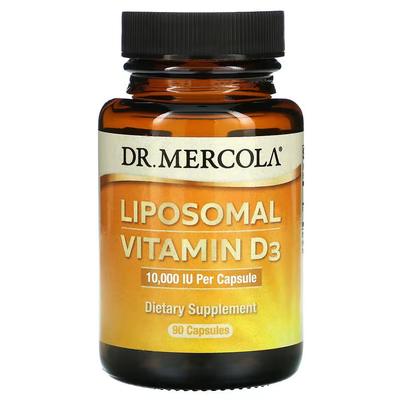 Dr. Mercola, Vitamine D3 liposomale, 5000 UI, 30 ou 90 capsules