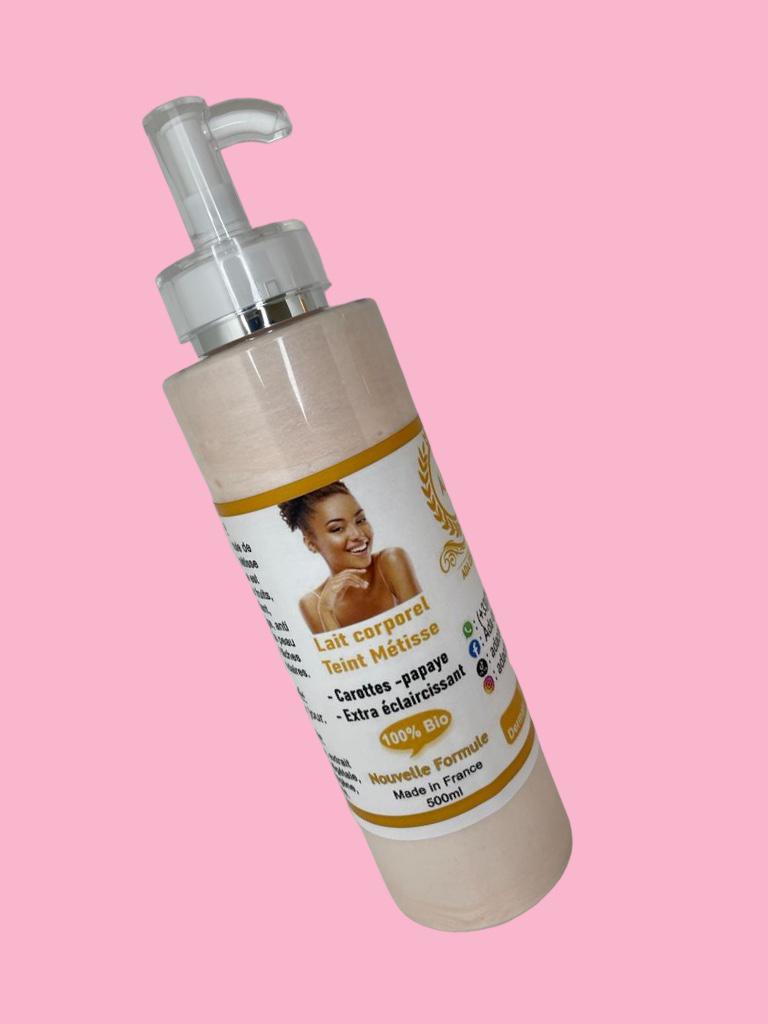 Lait corporel ultra éclaircissant teint Métisse