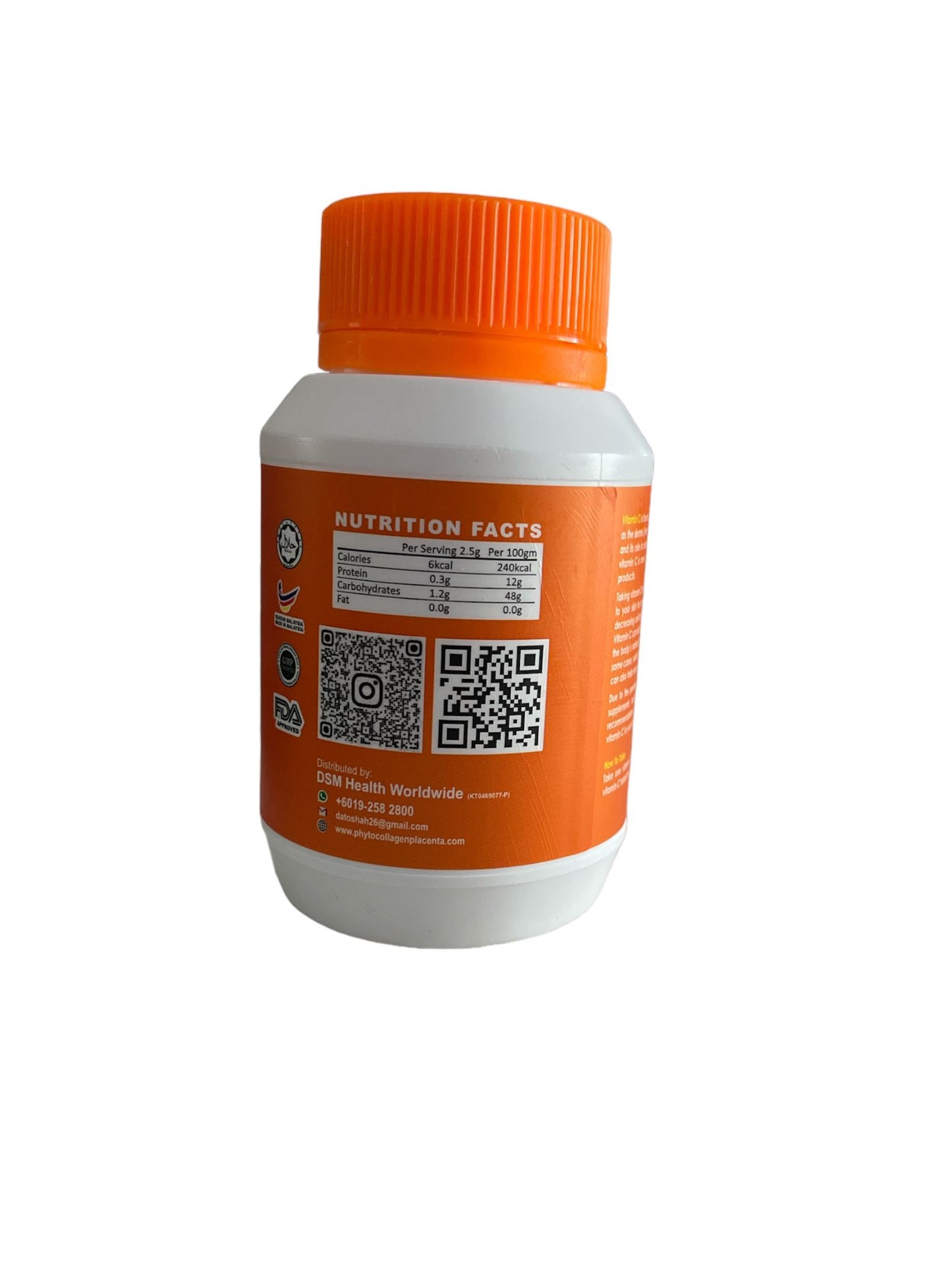 Vitamine C pour une peau brillante lisse sans imperfection