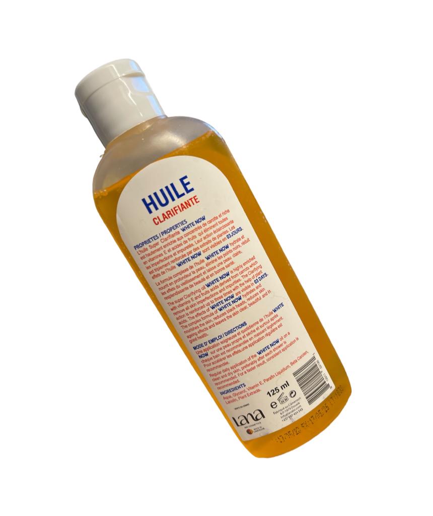 HUILE CLARIFIANTE WHITE NOW CAROTTE ACIDE DE FRUITS ANTI IMPERFECTION UNIFIANTE 125ML