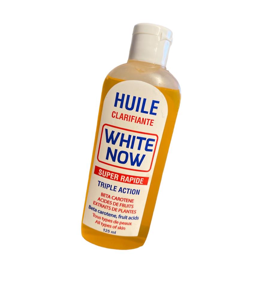 HUILE CLARIFIANTE WHITE NOW CAROTTE ACIDE DE FRUITS ANTI IMPERFECTION UNIFIANTE 125ML