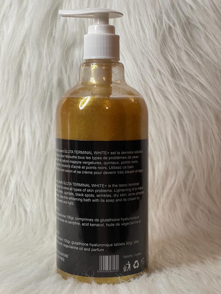 GEL DE DOUCHE ULTRA BLANCHISSANT GLUTA ONE INJECTION STRONG GOMMANT EXFOLIANT SOIGNES LES IMPERFECTIONS 500ML