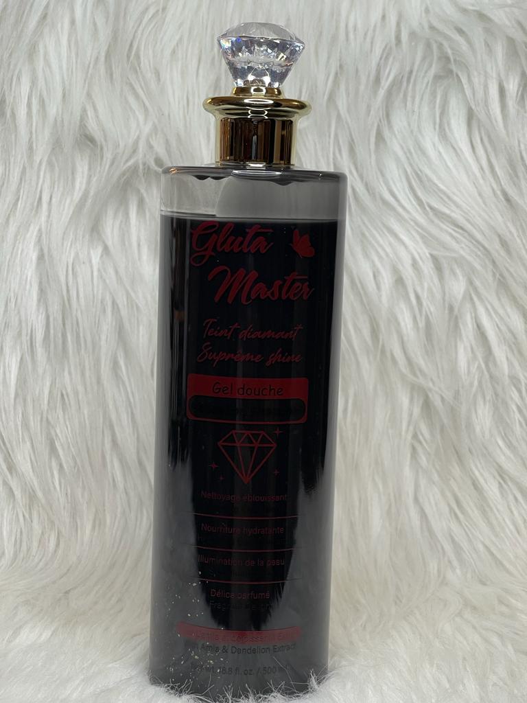 GEL DE DOUCHE DIAMANT ULTRA ÉCLAIRCISSANT 24K NOIRE NON SALISSANT ANTI IMPERFECTION