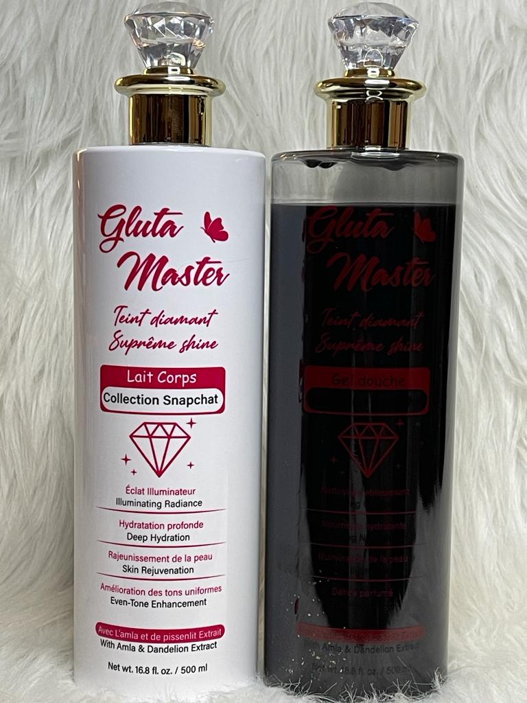 GEL DE DOUCHE DIAMANT ULTRA ÉCLAIRCISSANT 24K NOIRE NON SALISSANT ANTI IMPERFECTION