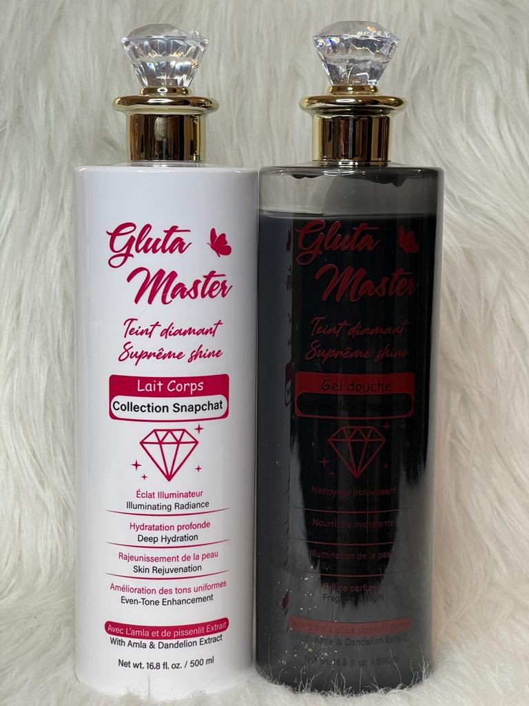 GEL DE DOUCHE DIAMANT ULTRA ÉCLAIRCISSANT 24K NOIRE NON SALISSANT ANTI IMPERFECTION