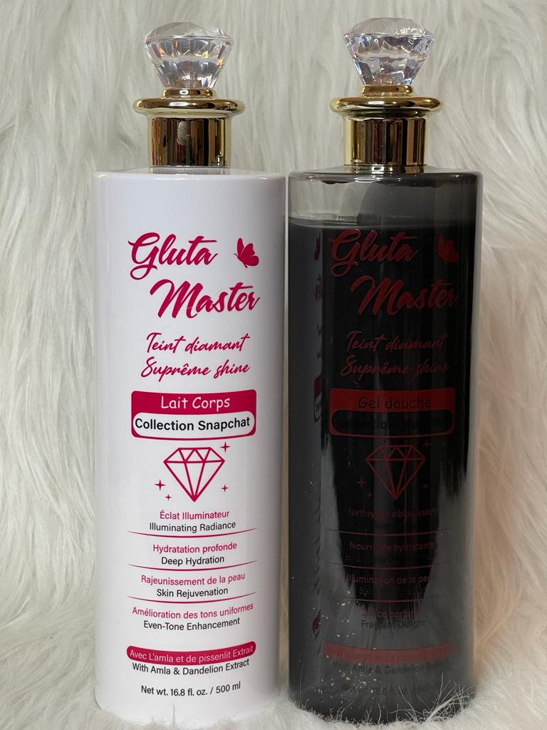 GEL DE DOUCHE DIAMANT ULTRA ÉCLAIRCISSANT 24K NOIRE NON SALISSANT ANTI IMPERFECTION