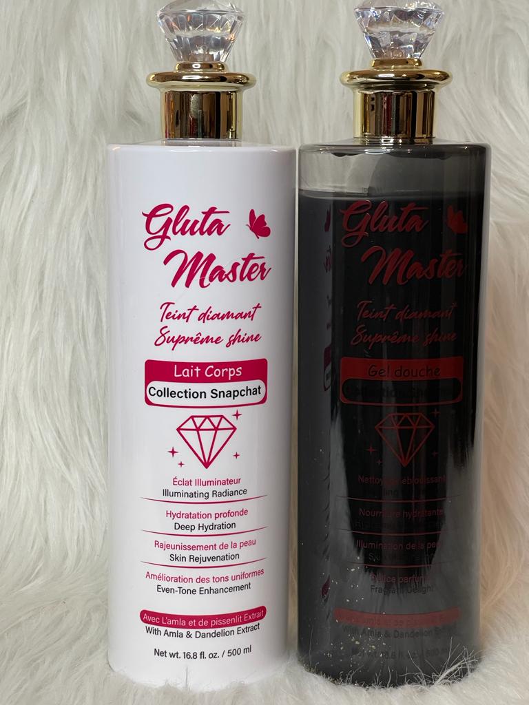 GEL DE DOUCHE DIAMANT ULTRA ÉCLAIRCISSANT 24K NOIRE NON SALISSANT ANTI IMPERFECTION