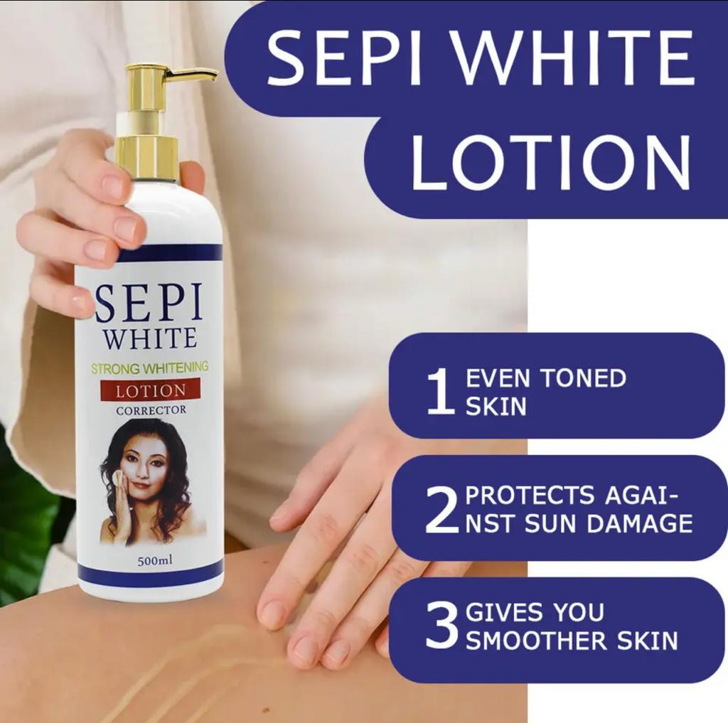 SEPI WHITE LAIT CORPOREL /LOTION BODYULTRA BLANCHISSANT CORRECEU ANTI IMPERFECTION ZÉRO TACHES ZÉRO VERGETURE