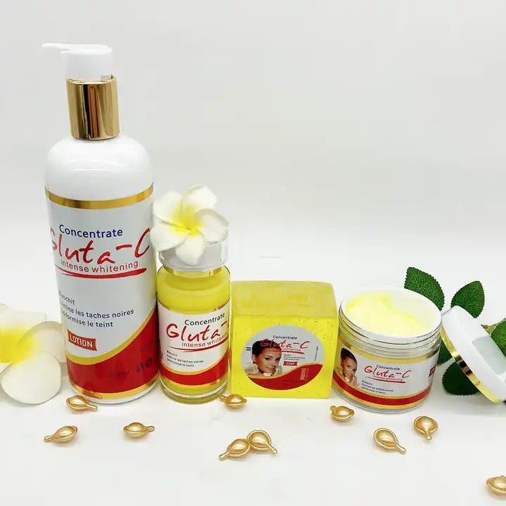 GLUTA C GAMME ULTRA BLANCHISSANTE HYDRATANTE NOURRISSANTE BIO 100% NATUREL