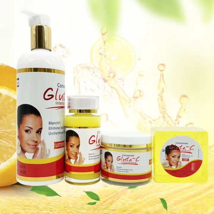 GLUTA C GAMME ULTRA BLANCHISSANTE HYDRATANTE NOURRISSANTE BIO 100% NATUREL