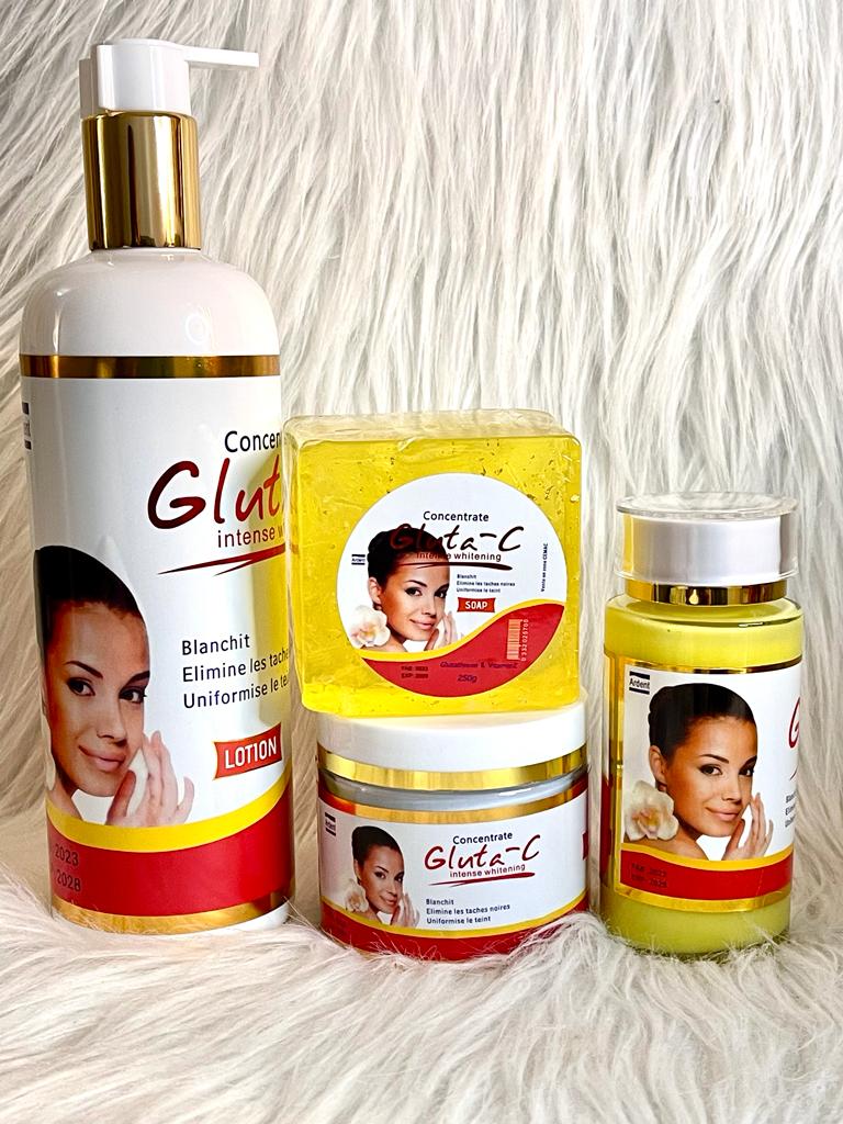 GLUTA C GAMME ULTRA BLANCHISSANTE HYDRATANTE NOURRISSANTE BIO 100% NATUREL