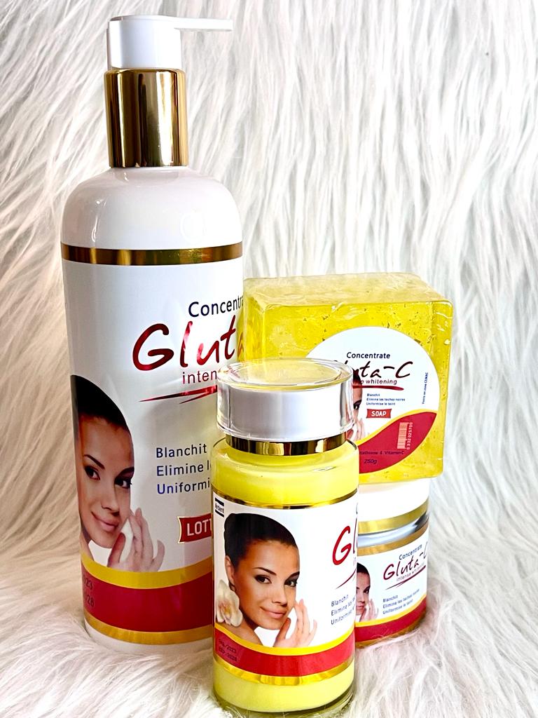 GLUTA C GAMME ULTRA BLANCHISSANTE HYDRATANTE NOURRISSANTE BIO 100% NATUREL