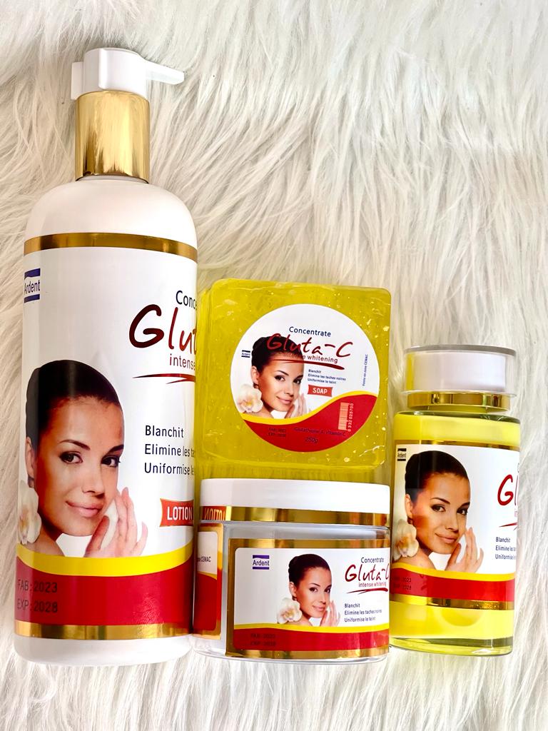 GLUTA C GAMME ULTRA BLANCHISSANTE HYDRATANTE NOURRISSANTE BIO 100% NATUREL