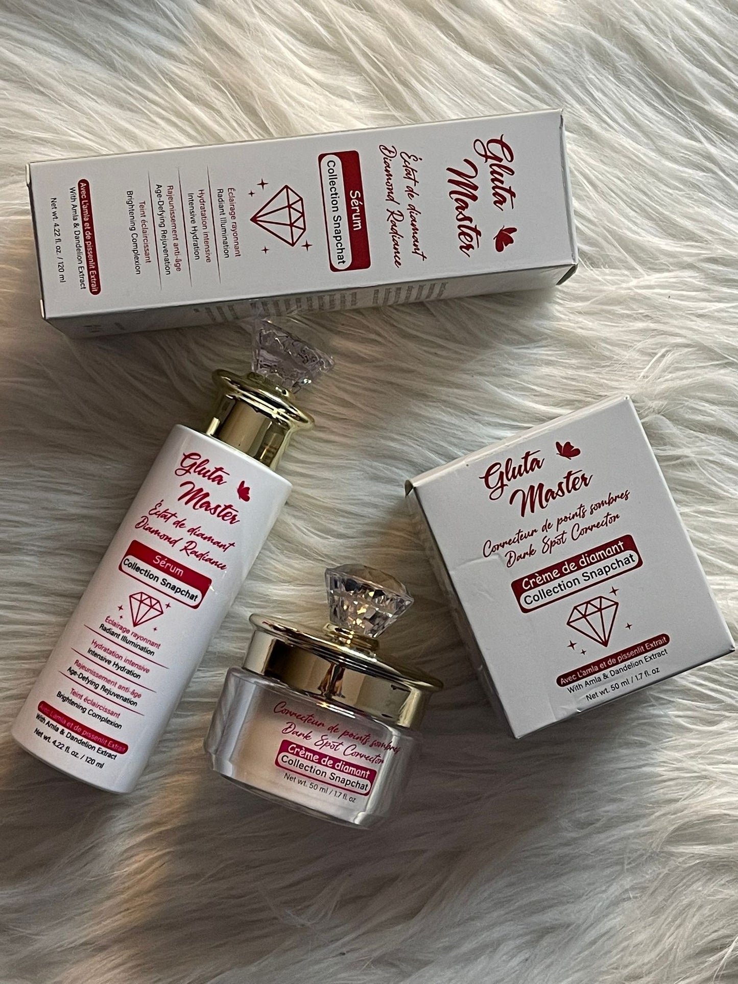GEL DE DOUCHE DIAMANT ULTRA ÉCLAIRCISSANT 24K NOIRE NON SALISSANT ANTI IMPERFECTION