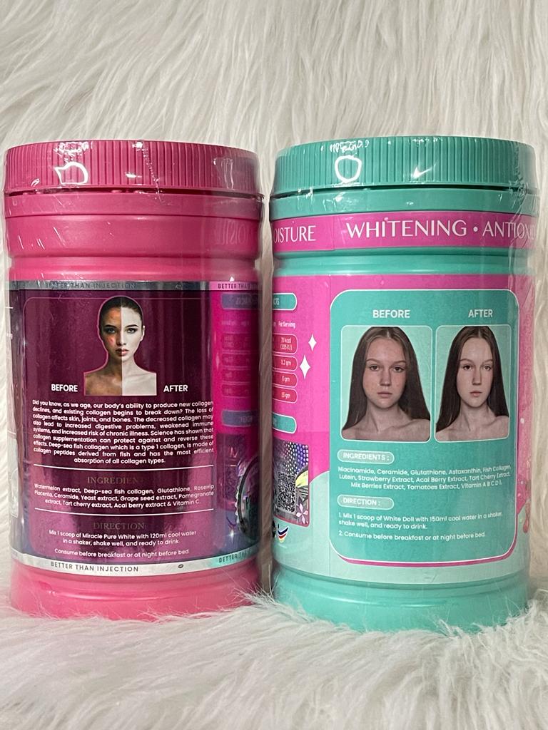 WHITE DOLL COLLAGÈNE ULTRA ÉCLAIRCISSANT ANTI AGE ANTI IMPERFECION ACNES TÂCHES RIDE VERGETURES