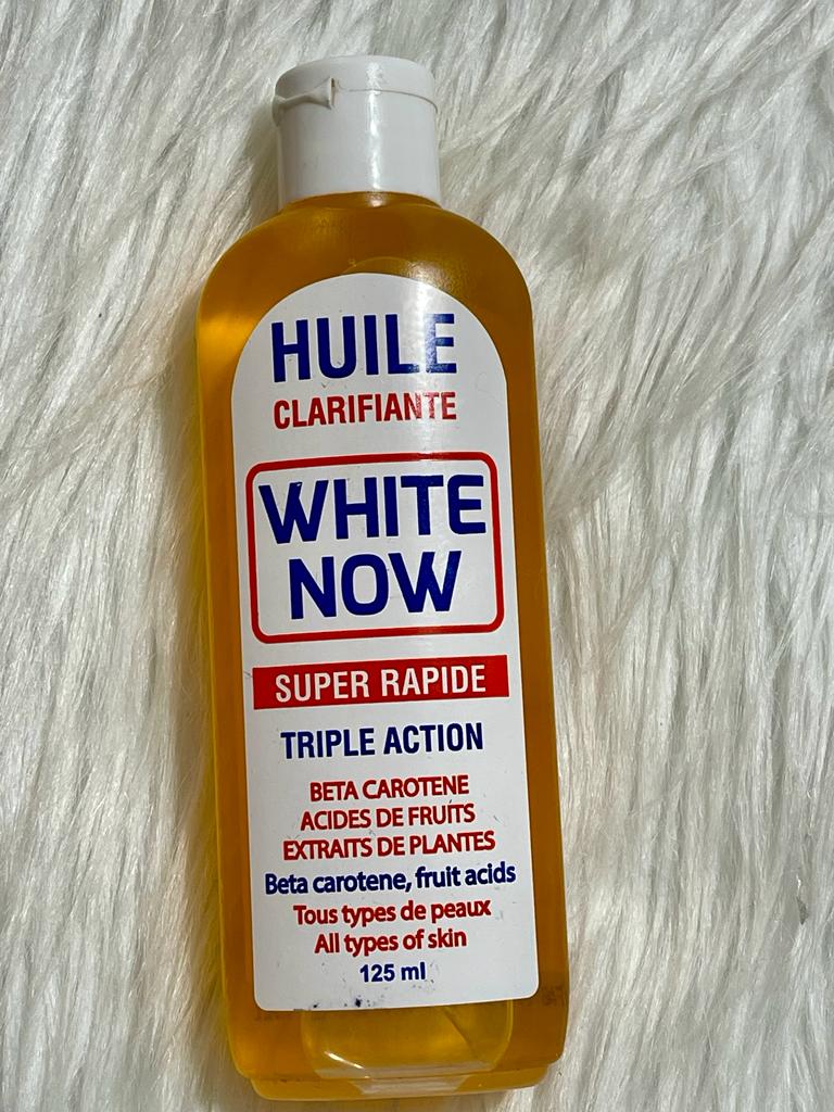 HUILE CLARIFIANTE WHITE NOW CAROTTE ACIDE DE FRUITS ANTI IMPERFECTION UNIFIANTE 125ML