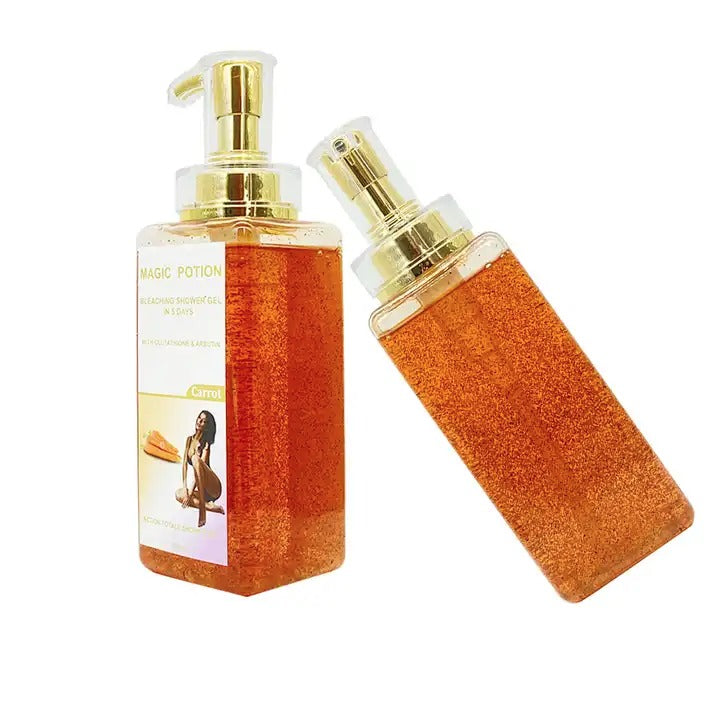 GEL DE DOUCHE ULTRA BLANCHISSANT 5 DAYS GLUTATHIONE ARBUTIN CAROT EXFOLIANT GOMMANT 500 ML