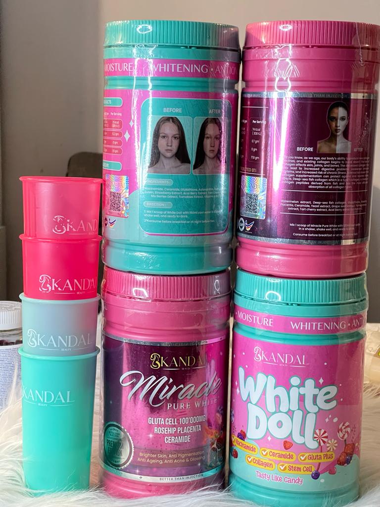 SKANDAL DUO MIRACLE PURE WHITE ET WHITE DOLL COLLAGÈNE GLUTATHIONE ULTRA BLANCHISSANT ANTI IMPERFECTION