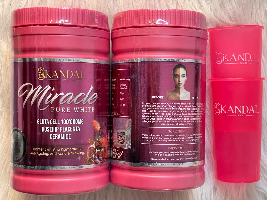 SKANDAL DUO MIRACLE PURE WHITE ET WHITE DOLL COLLAGÈNE GLUTATHIONE ULTRA BLANCHISSANT ANTI IMPERFECTION