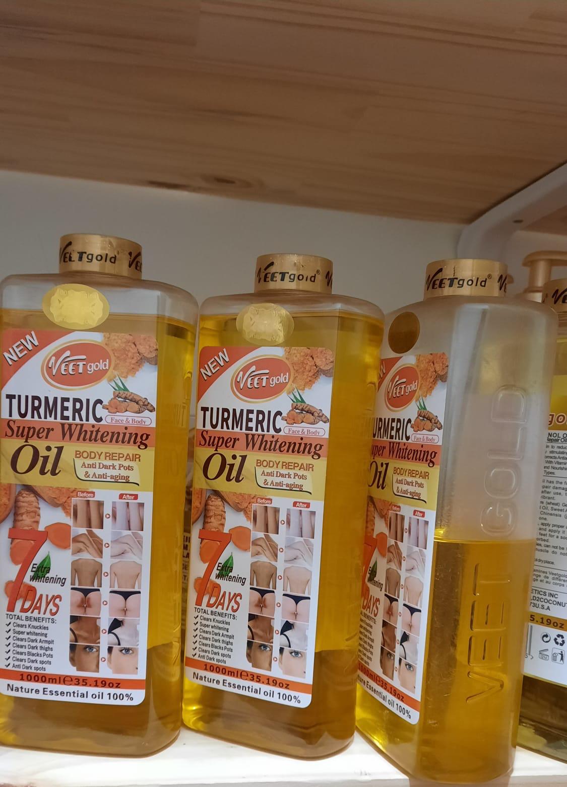 HUILE TURMERIC VEETGOLD ULTRA ÉCLAIRCISSANTE HYDRATANTE ANTI IMPERFECTION