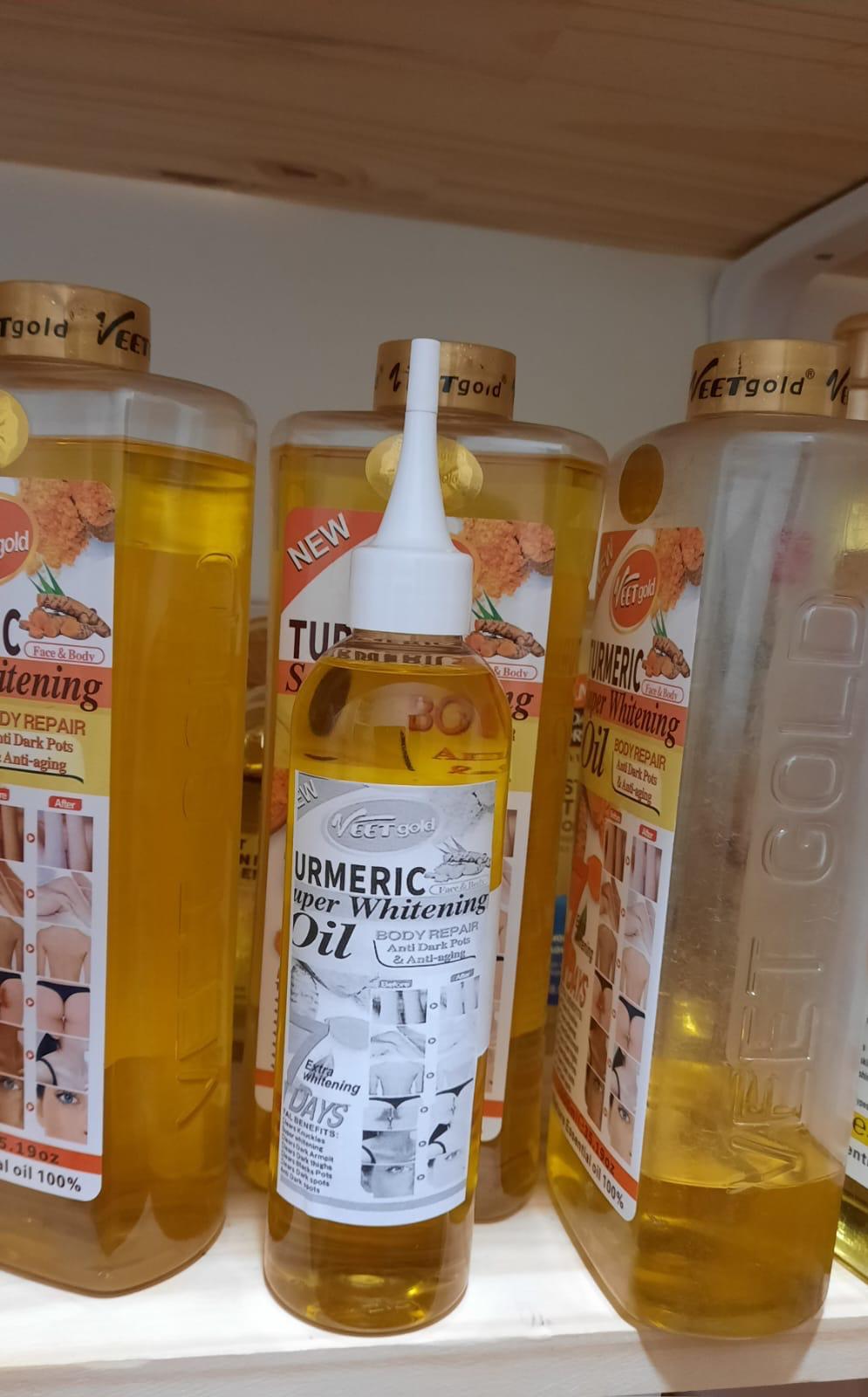 HUILE TURMERIC VEETGOLD ULTRA ÉCLAIRCISSANTE HYDRATANTE ANTI IMPERFECTION
