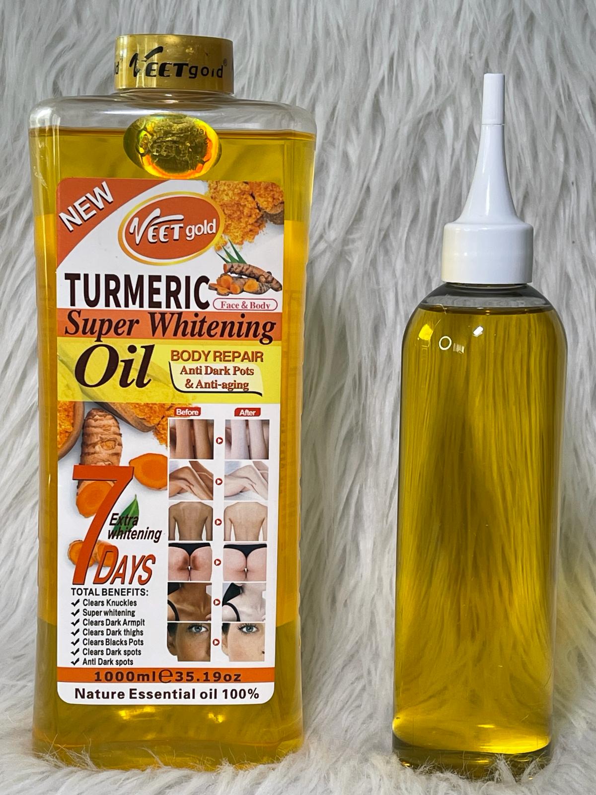 HUILE TURMERIC VEETGOLD ULTRA ÉCLAIRCISSANTE HYDRATANTE ANTI IMPERFECTION