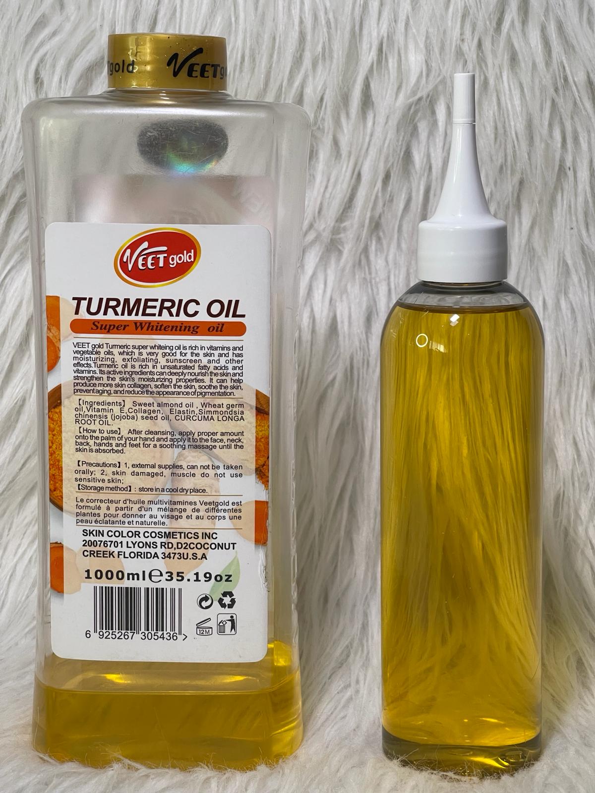 HUILE TURMERIC VEETGOLD ULTRA ÉCLAIRCISSANTE HYDRATANTE ANTI IMPERFECTION