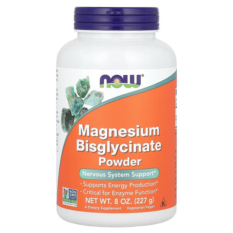 NOW Foods, Poudre de bisglycinate de magnésium, 227 g