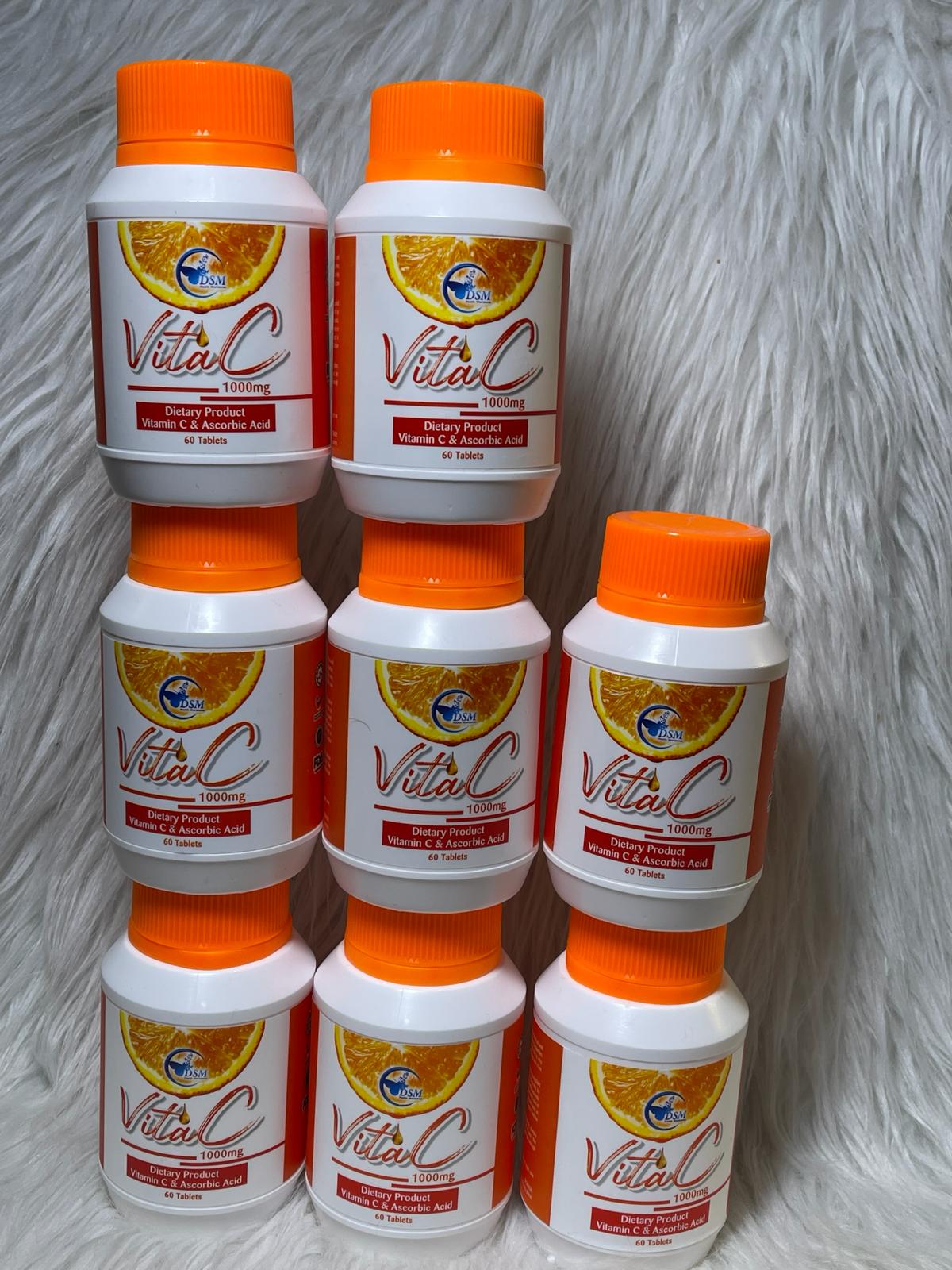 Vitamine c 1000mg & ascorbic acid obligatoire unifie clarifie du glow à la peau
