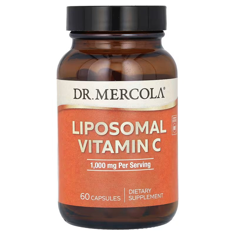 Dr. Mercola, Vitamine C liposomale, 1000 mg, 60 et 180 capsules (500 mg pièce)