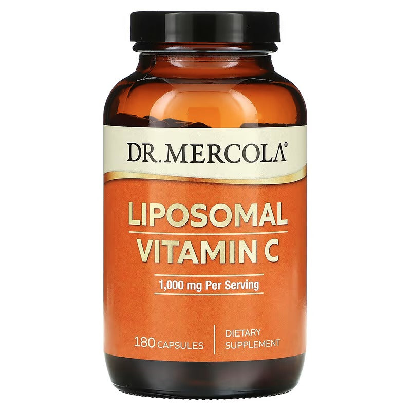 Dr. Mercola, Vitamine C liposomale, 1000 mg, 60 et 180 capsules (500 mg pièce)