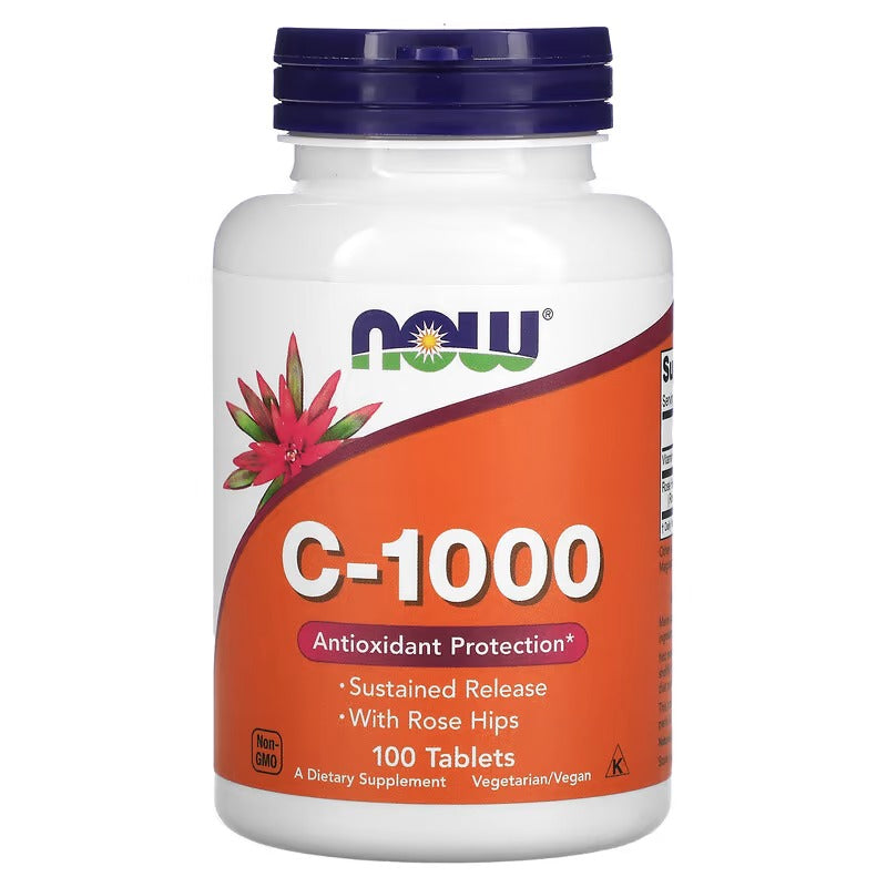 NOW Foods, Vitamine C-1000mg, 250 et 100 comprimés