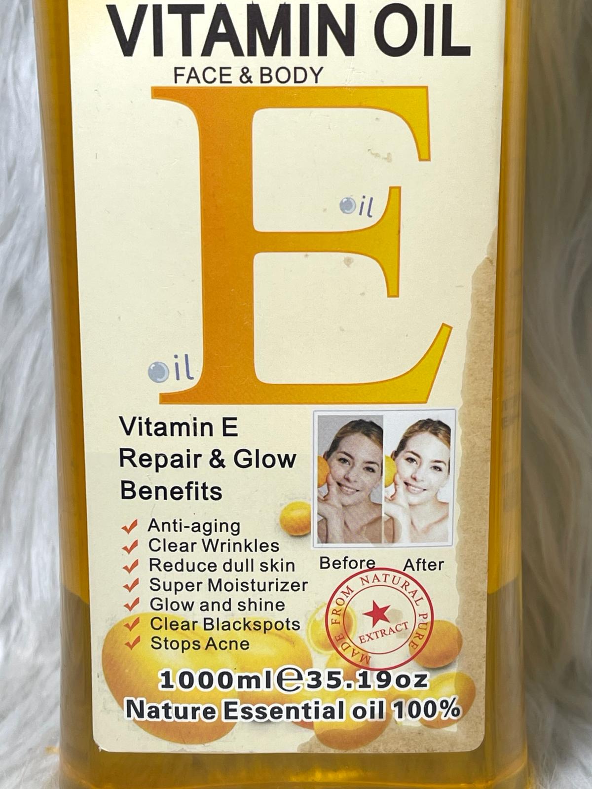 HUILE VEETGOLD VITAMINE E VISAGE ET CORPS ULTRA ÉCLAIRCISSANT ANTI IMPERFECTION 100% NATUREL 7 EN 1